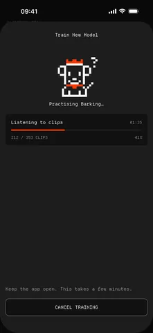 Annotate Audio screen: Training a model on the iPhone